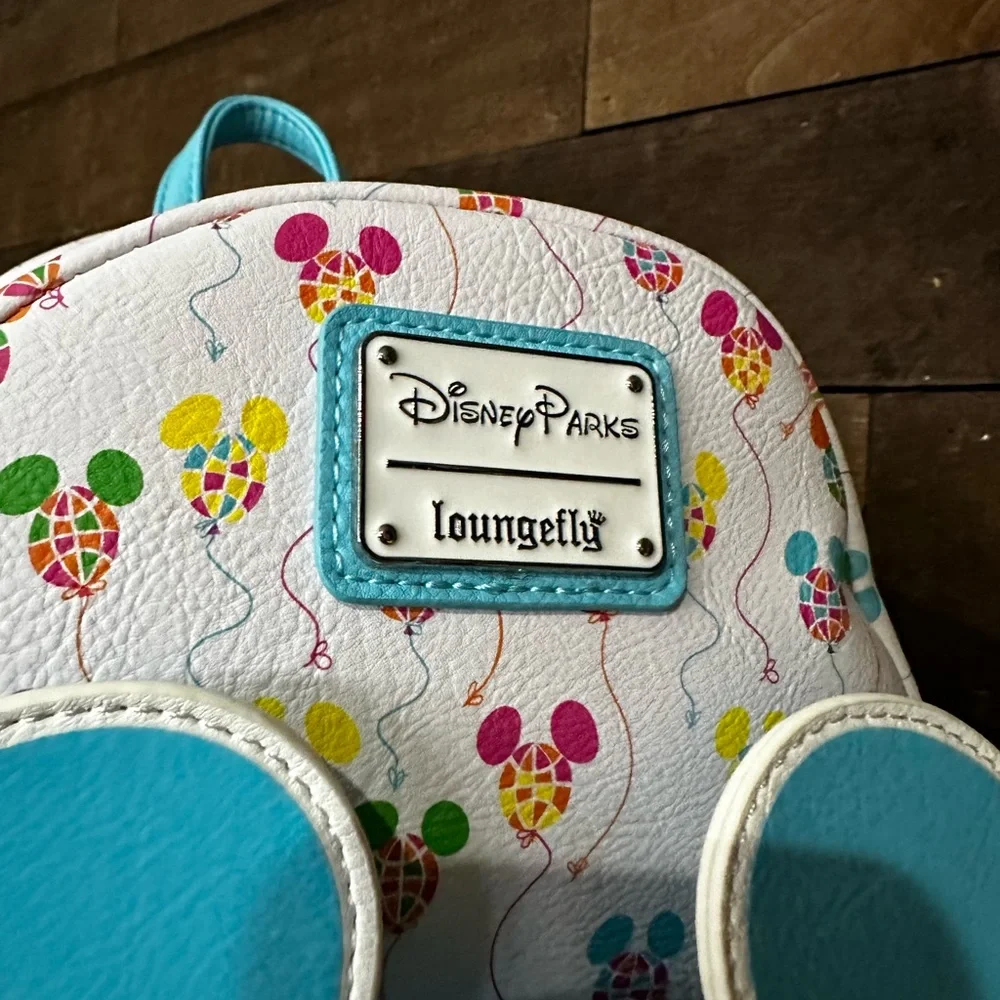 Disney Parks WDW 50th Anniversary Retro Vault Balloons Loungefly Mini Backpack - Picture 4 of 6